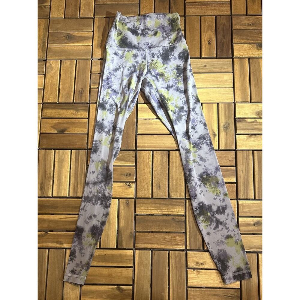 Lululemon Align High-Rise Pant 28" Radial Tie Dye Mauve Gray Size 0